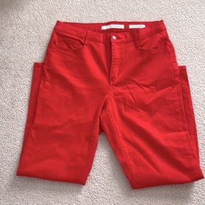 Jones New York-Battery Park Ankle Red Jeans. Size 12